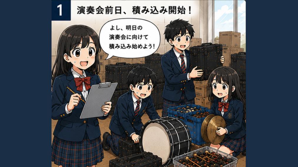 積み込みに時間がかかる…。吹奏楽部で実際に起きている運搬トラブルとは？